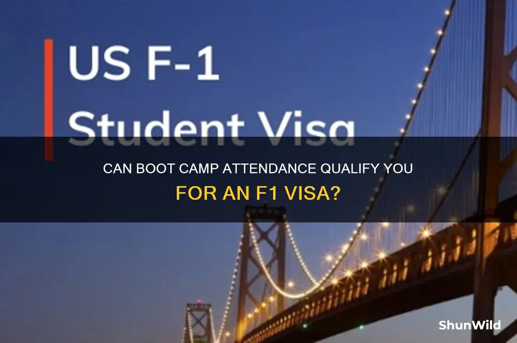 can boot camp give f1 visa