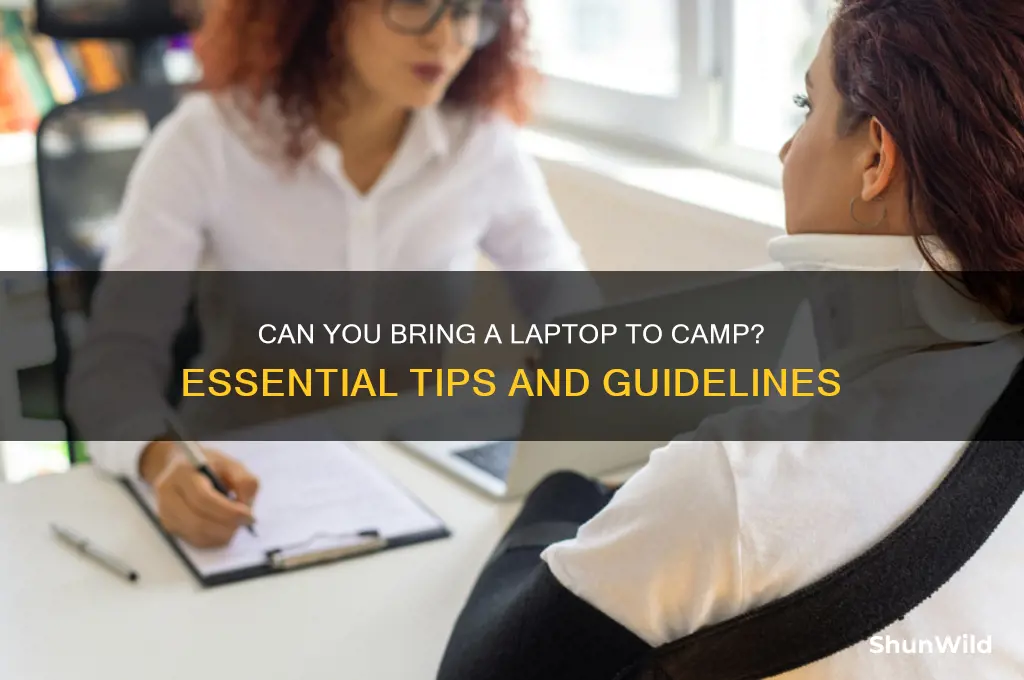 can bring laptop into camp