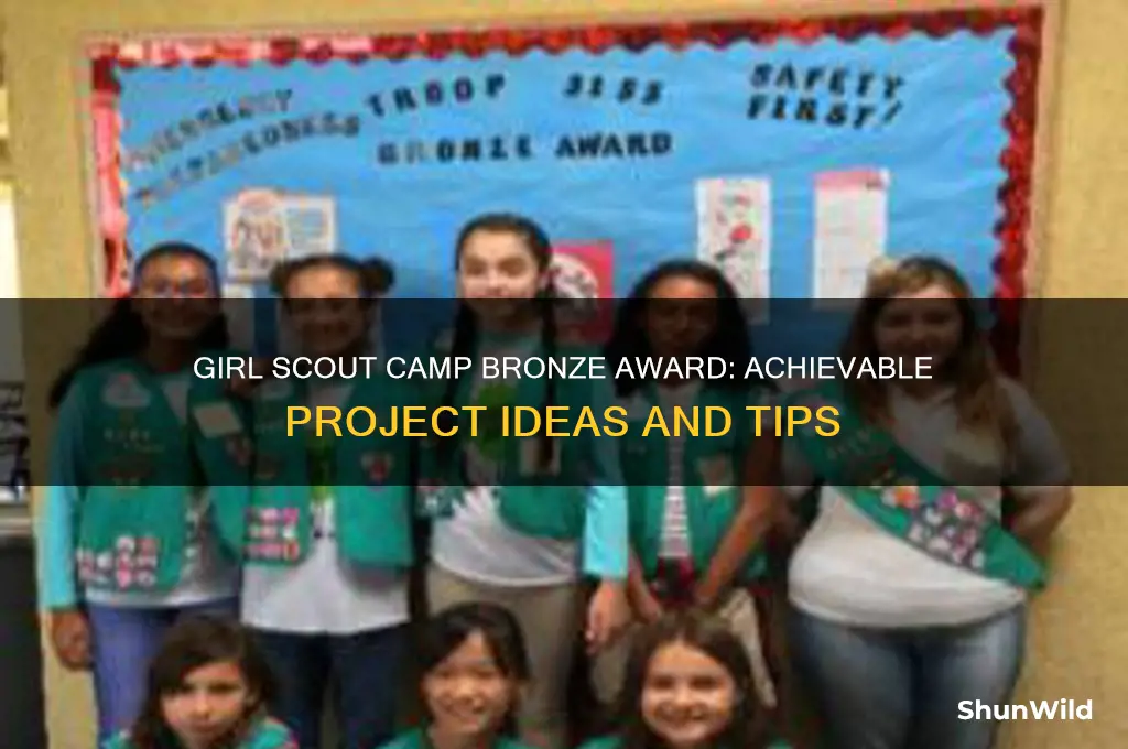 can bronze award be done for a girl scout camp