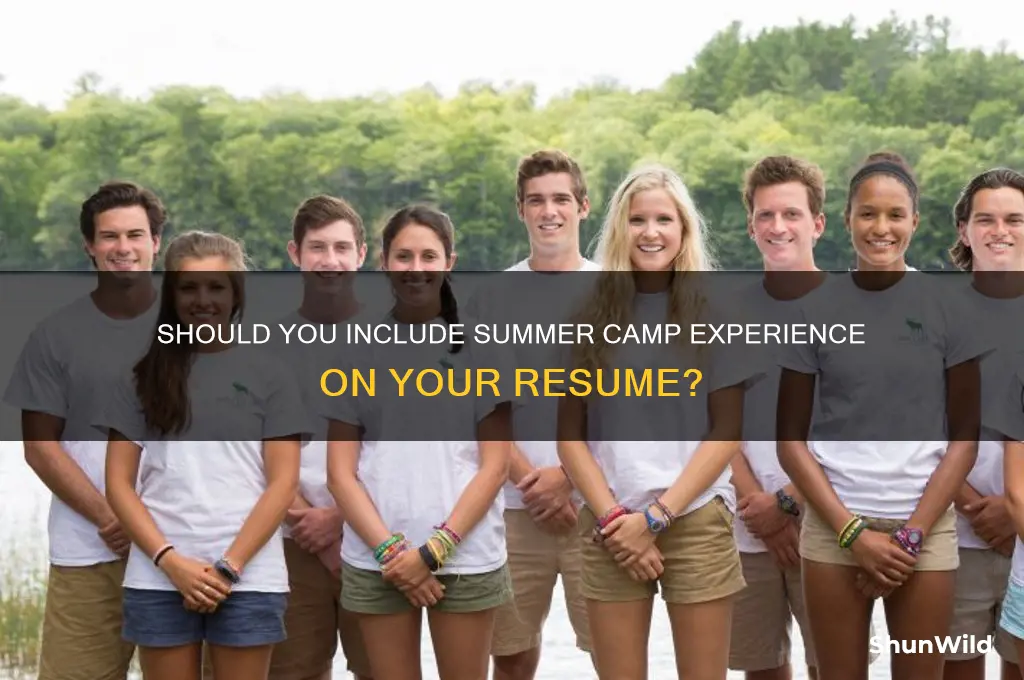 can camp be included in resume