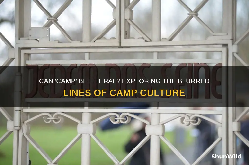 can camp be literal