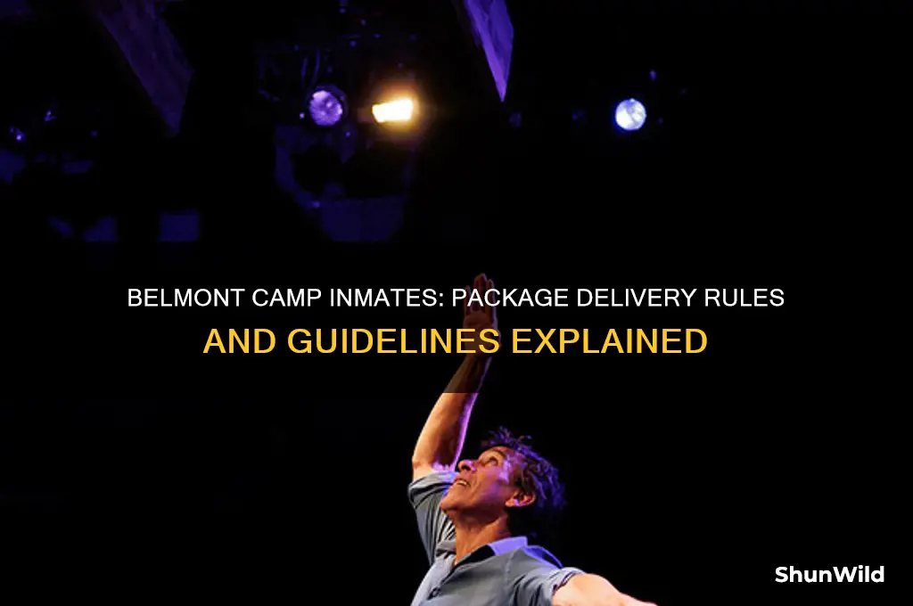 can camp inmates at belmont recieve packages