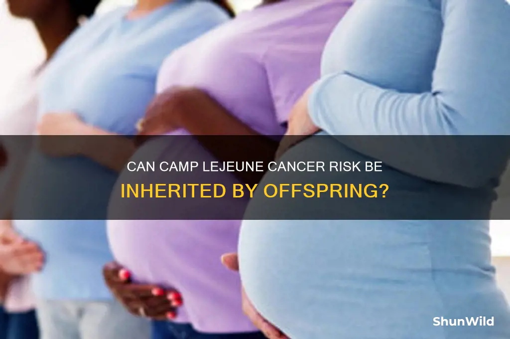can camp lejeune cancer be passed to offspring