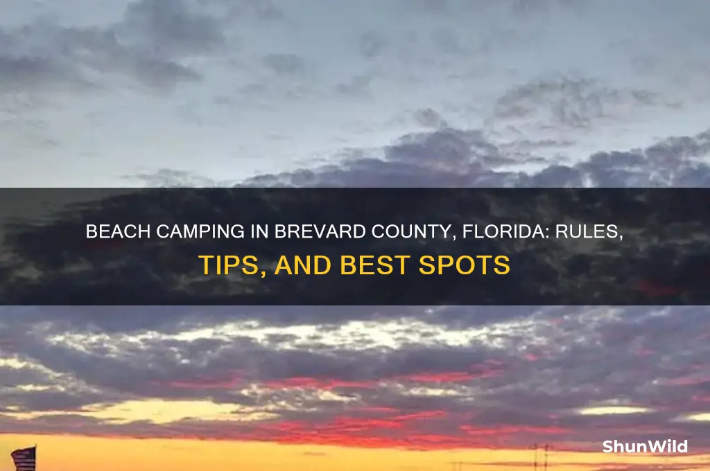 can camp on the beach in florida brevard county