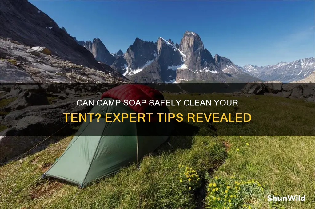 can camp soap be used on a tent