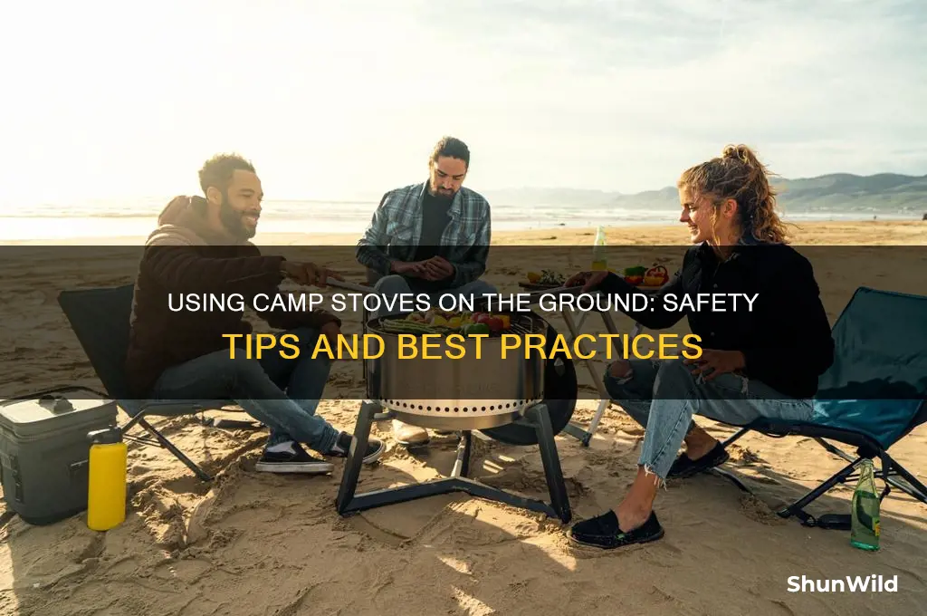 can camp stove be used directly on ground