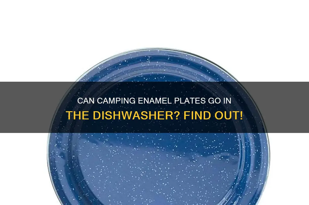 can camping enamel plates go in the dishwasher