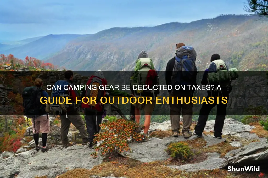 can camping gear be deducted