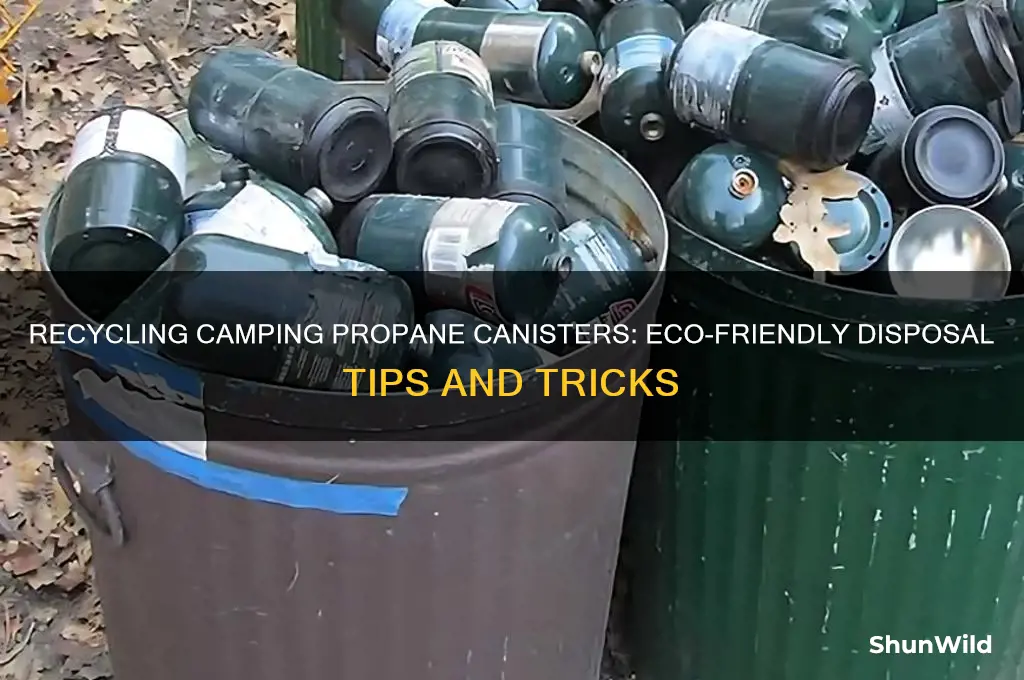 can camping propane cannisters be recycled