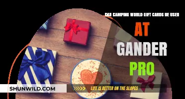 Can Camping World Gift Cards Be Used at Gander Pro?