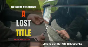 Lost RV Title? How Camping World Can Help You Replace It