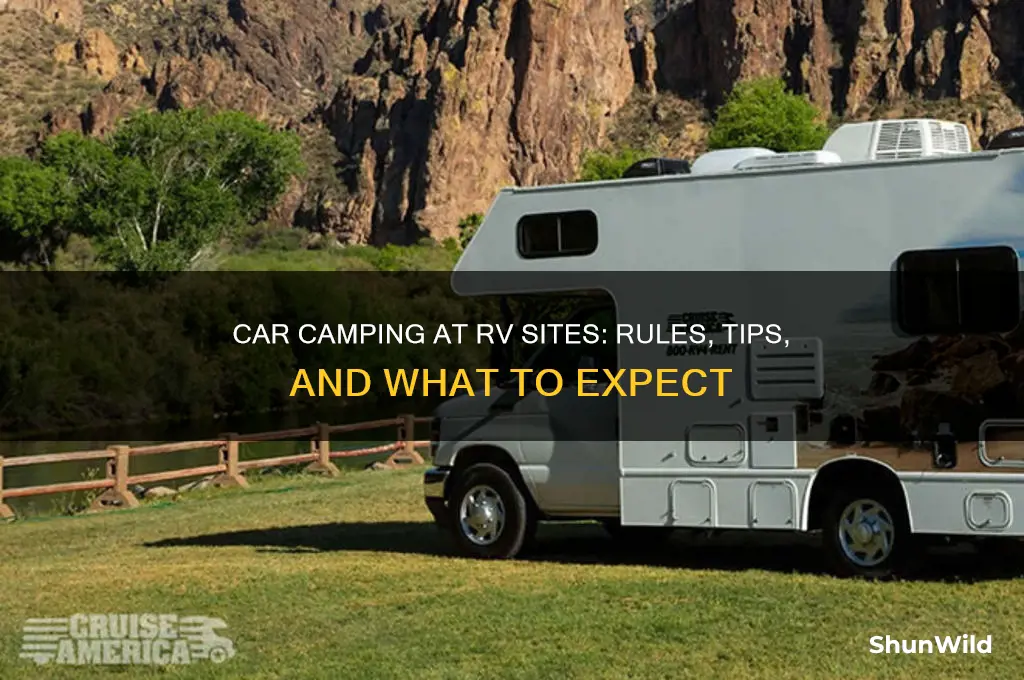can car camp at rv campsites
