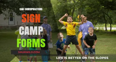 Can Chiropractors Sign Camp Forms? Legal and Practical Considerations