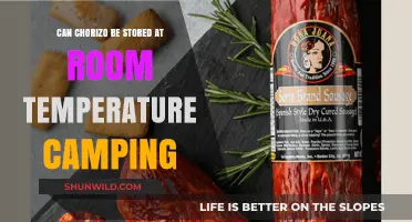 Can Chorizo Be Stored at Room Temperature While Camping?