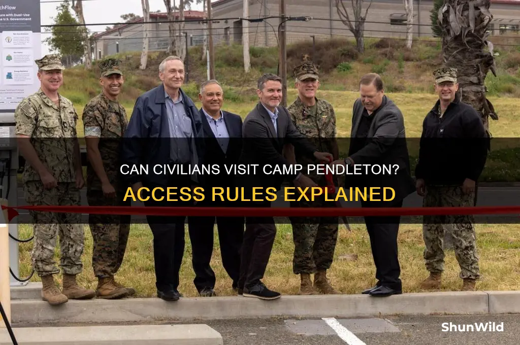 can civilians enter camp pendleton
