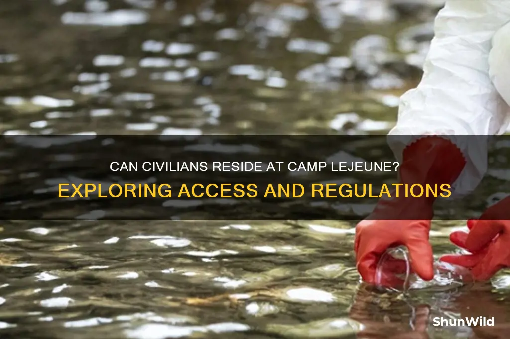 can civilians live on camp lejeune