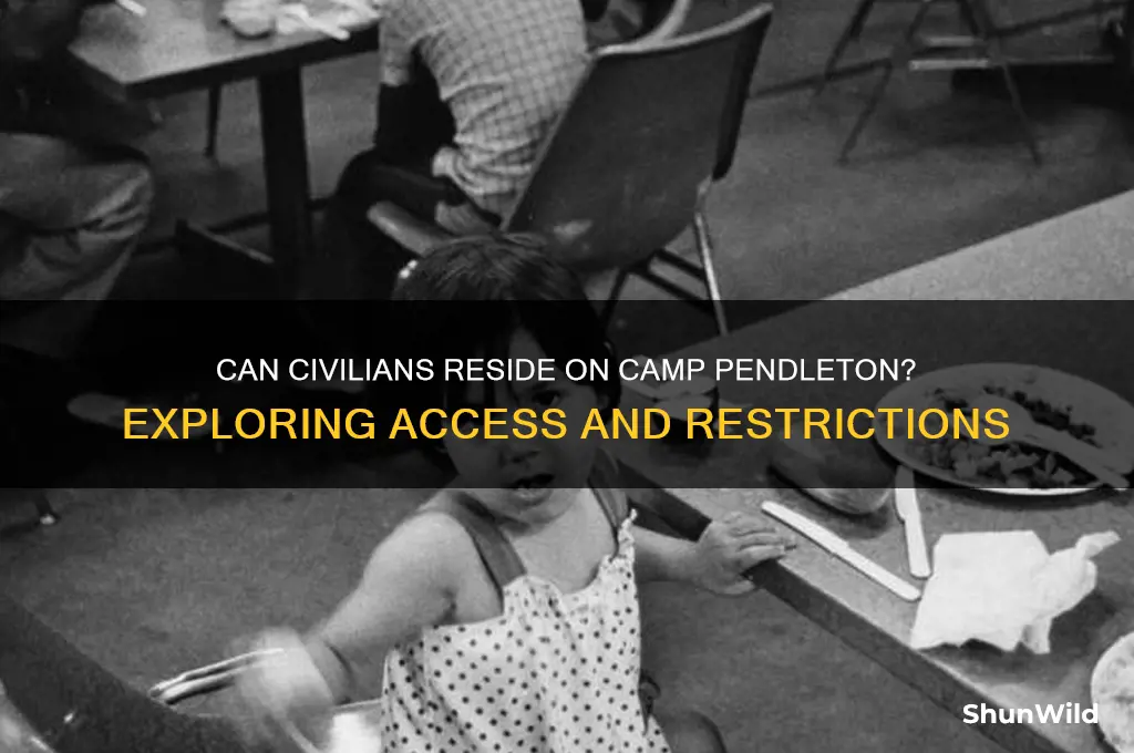 can civilians live on camp pendleton