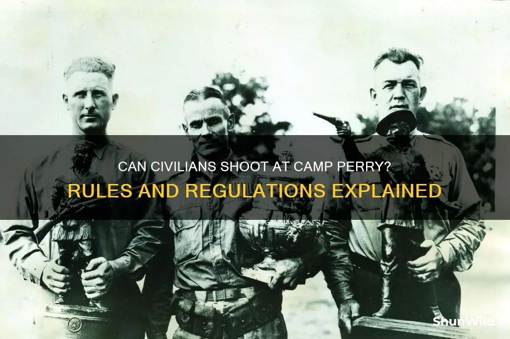 can civilians shot at camp perry