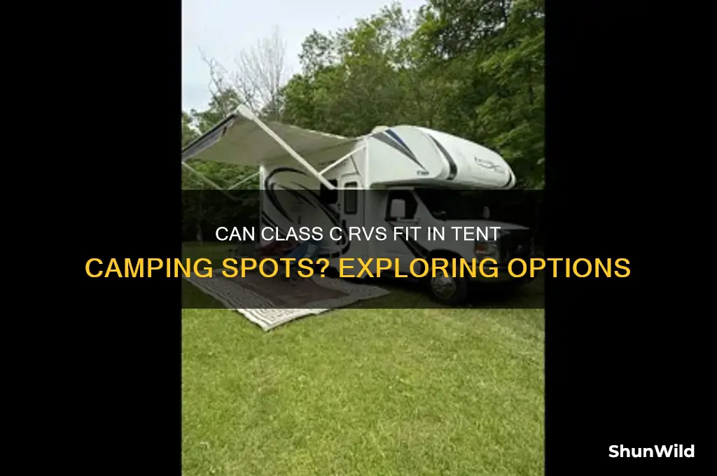 can class c rv use tent camping spots
