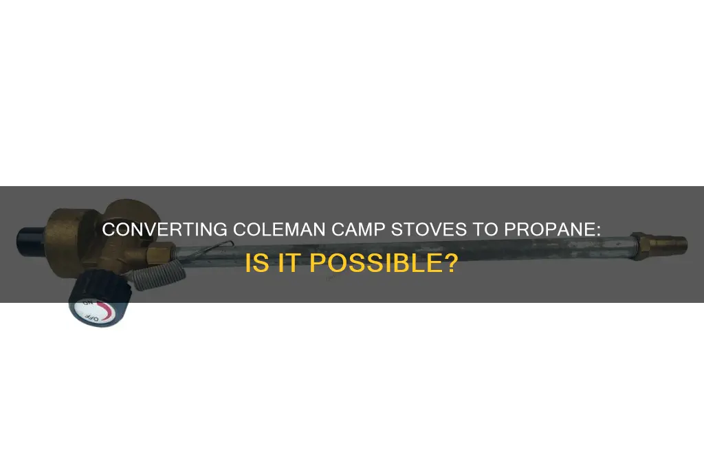 can coleman camp stoves be converted to propane