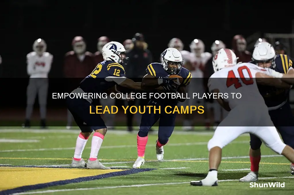 can college football players get to run youth camps