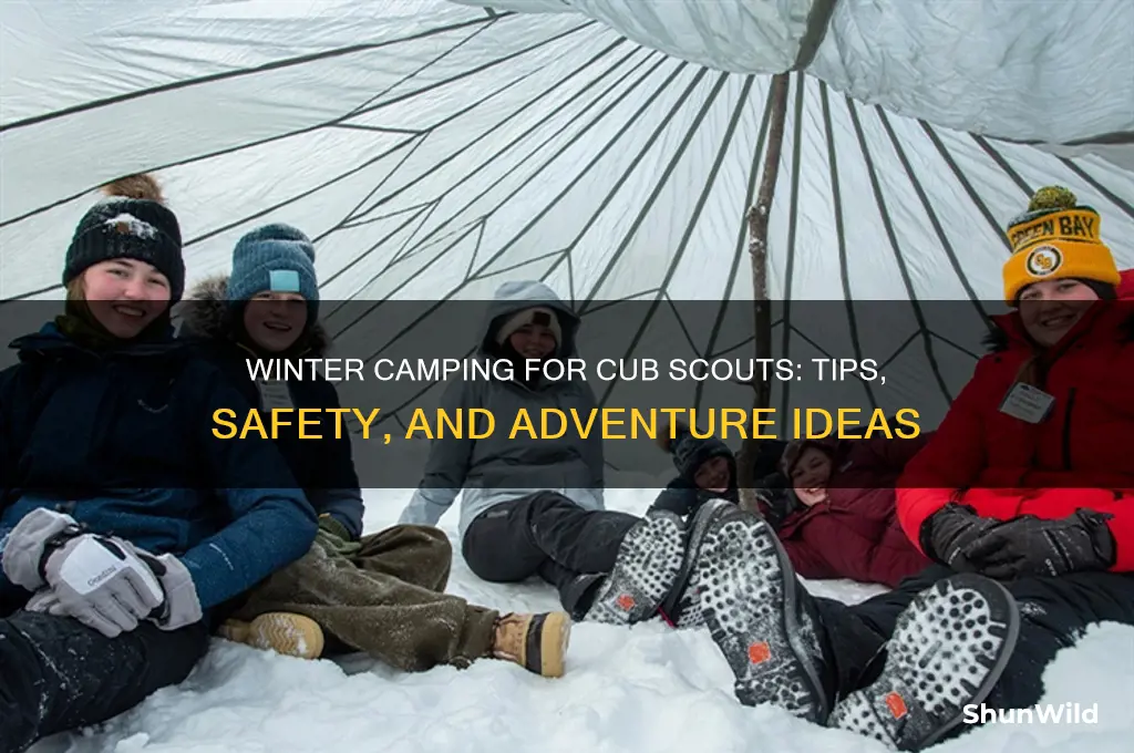 can cub scouts camp in winter