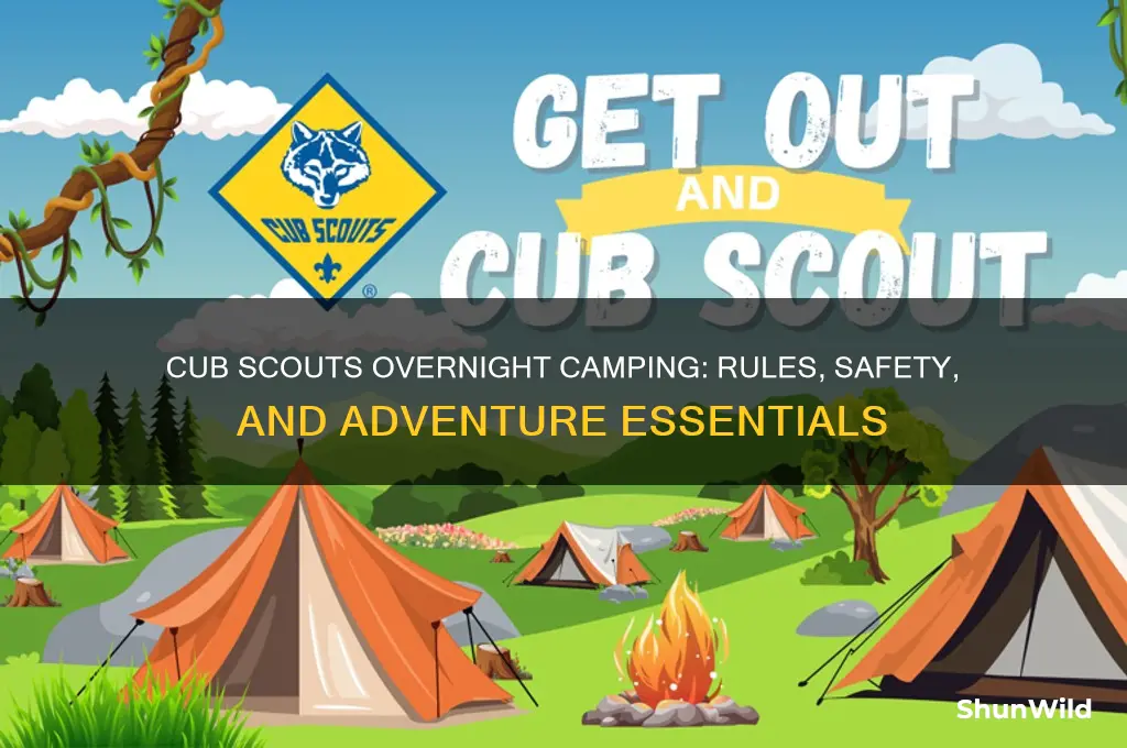 can cub scouts camp overnight