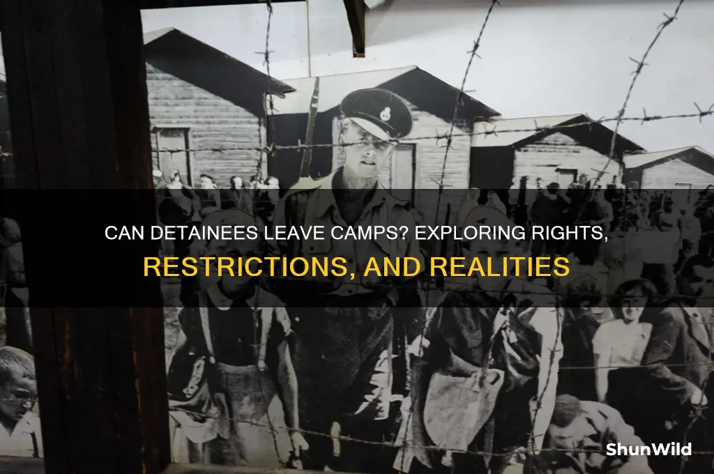 can detainees leave camps