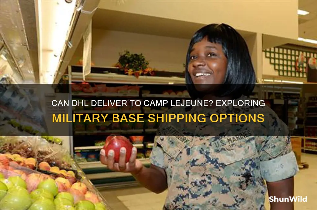 can dhl get on camp lejuen