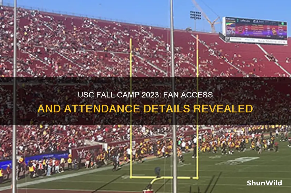 can fans go to usc fall camp