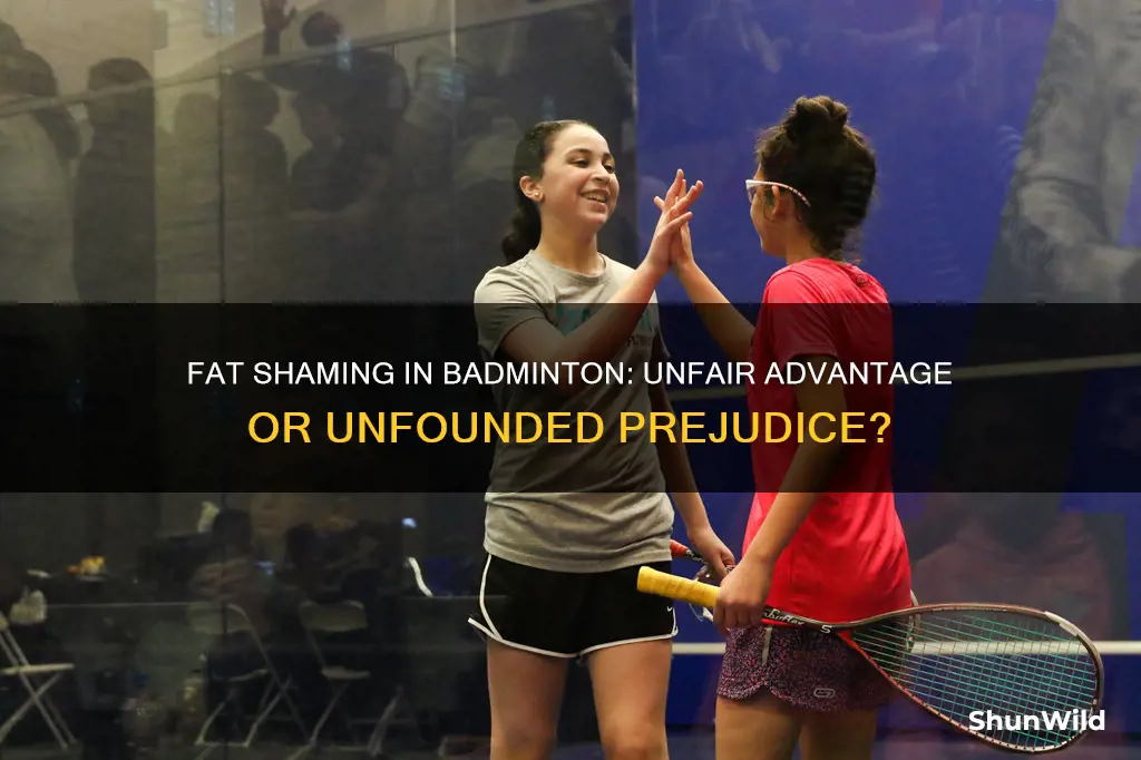 can fat people play badminton