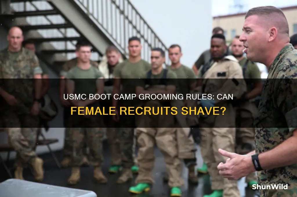 can females shave at boot camp usmc