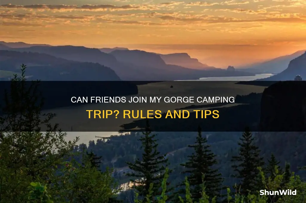 can friends camp with me at gorge