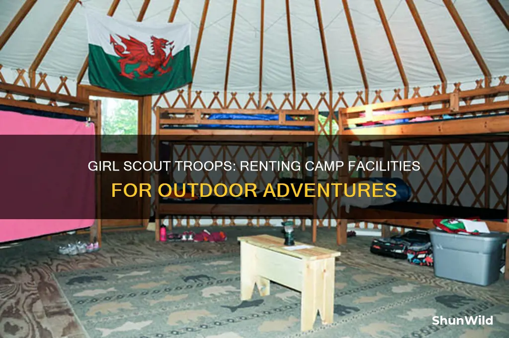 can girlscout troops rent camp facilities