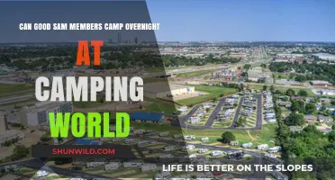 Can Good Sam Members Camp Overnight at Camping World?