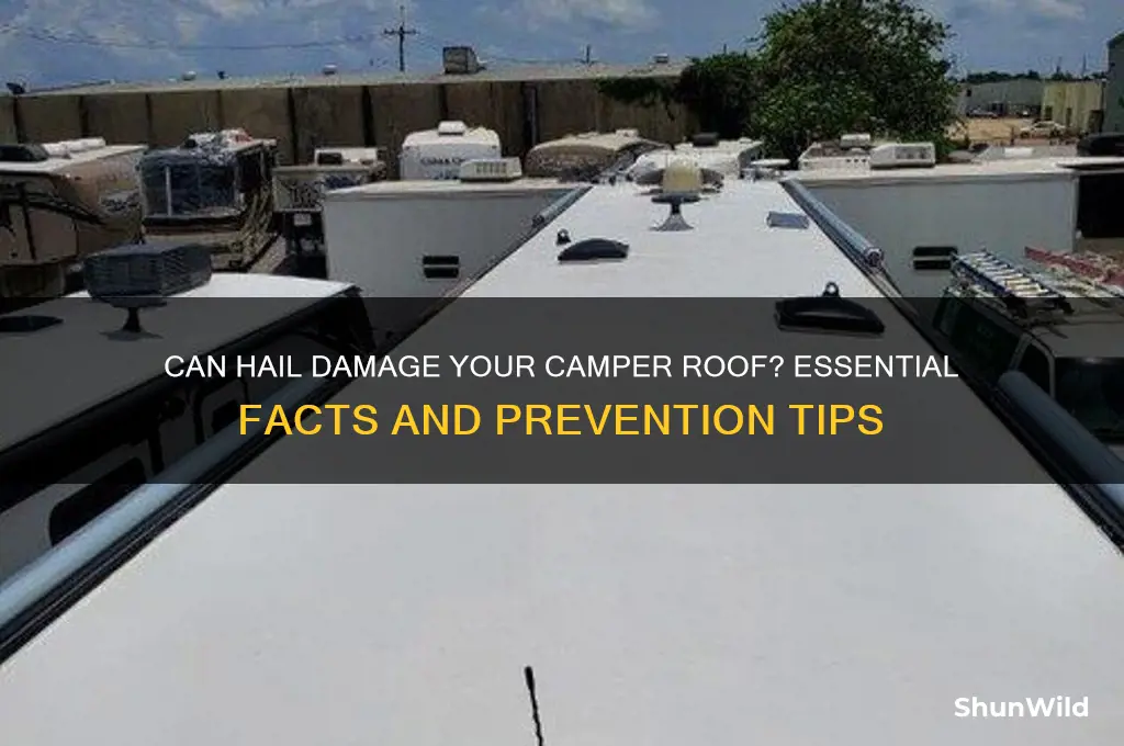 can hail damage damage a camper roof