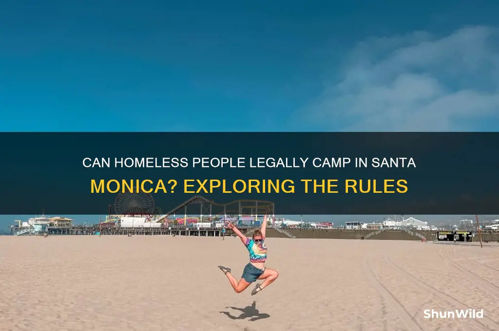 can homeless people camp outside in santa monica