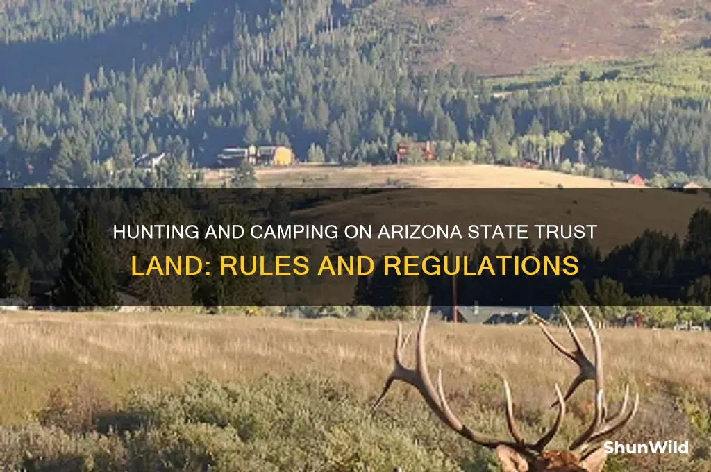 can hunters camp in arizona state trust land