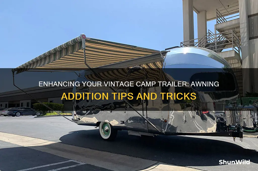 can i add an awning to a vintage camp trailer