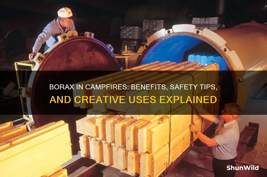 can i add borax to my camp fire