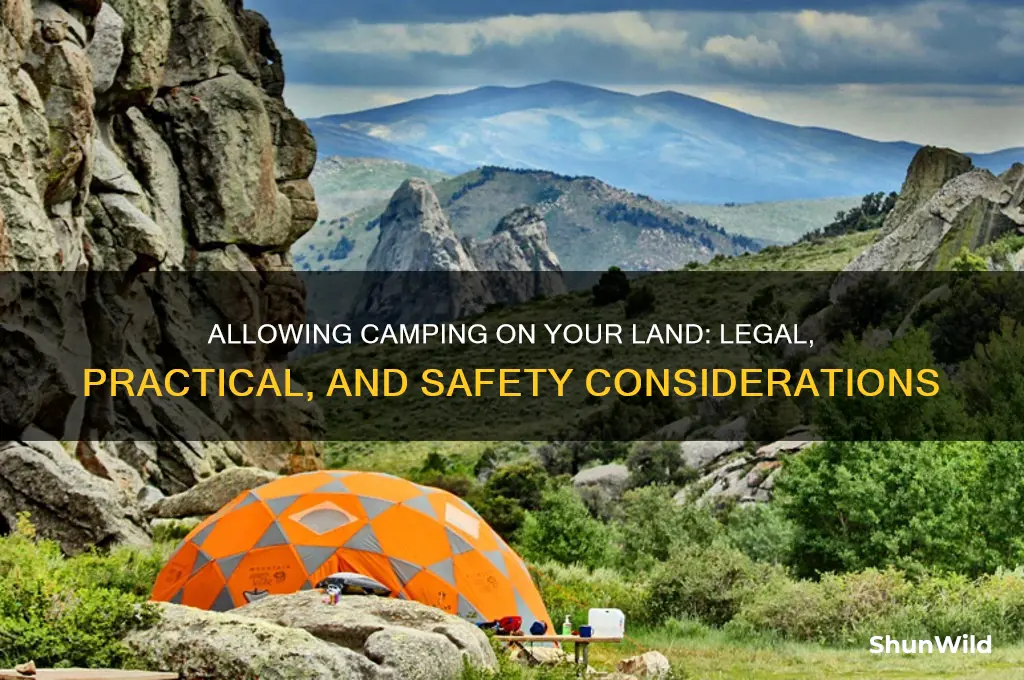 can i allow camping on my land