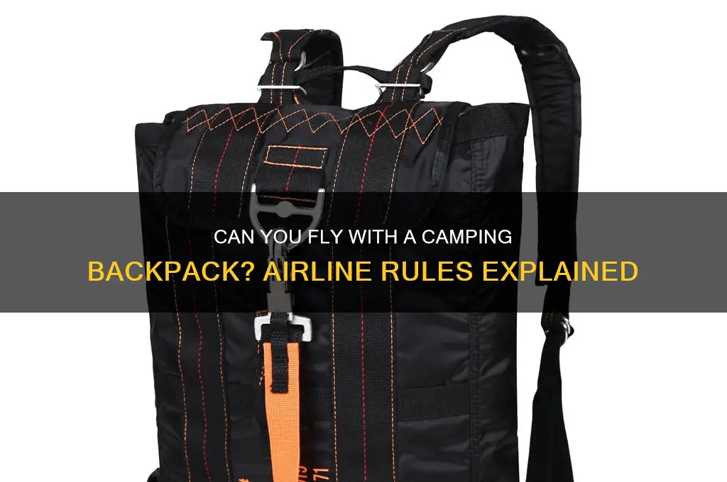can i bring a camping backpack on a plane