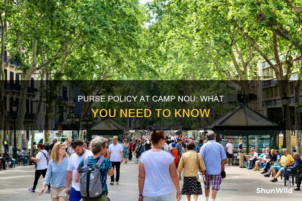 can i bring a purse into camp nou