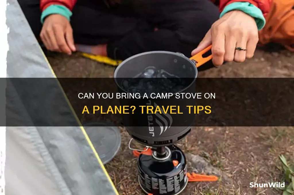 can i bring camp stove on plane