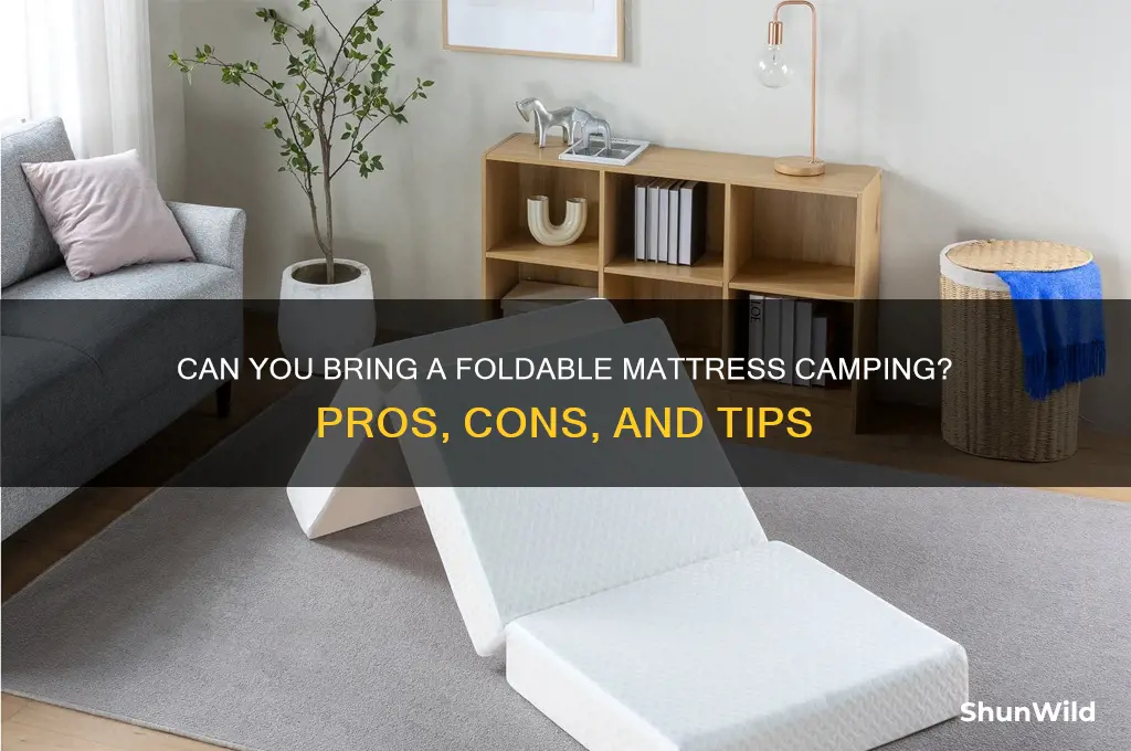 can i bring foldable mattress to camping