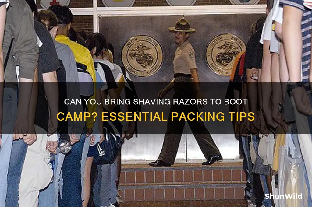 can i bring shaving razors to boot camp