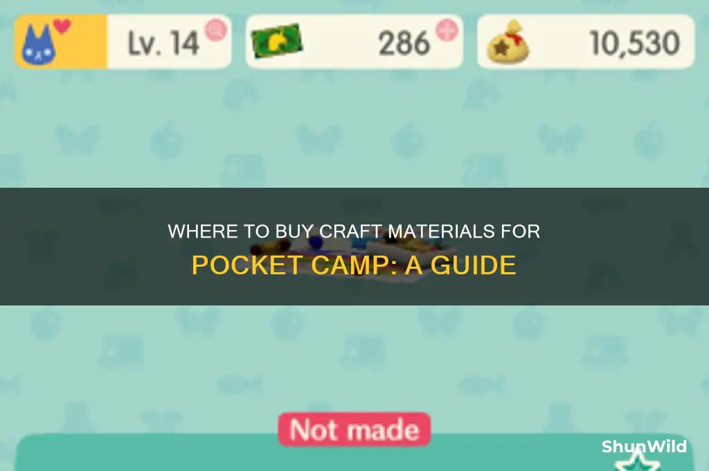 can i buy craft materials pocket camp