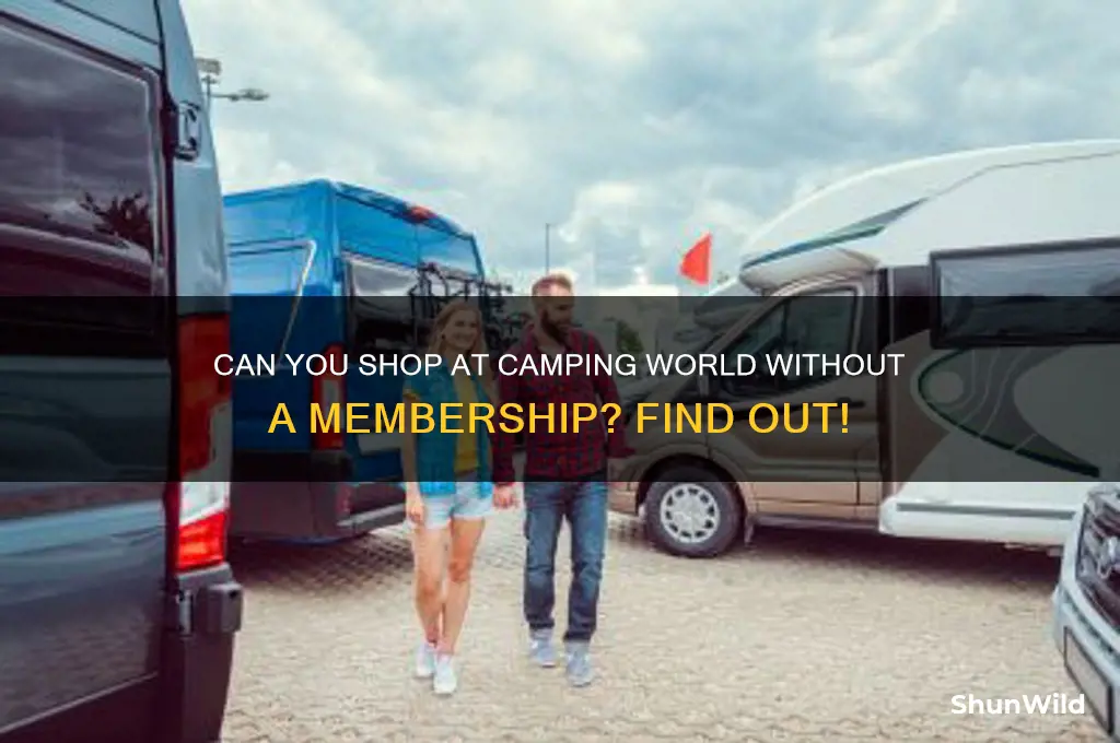 can i buy in camping world store without membership