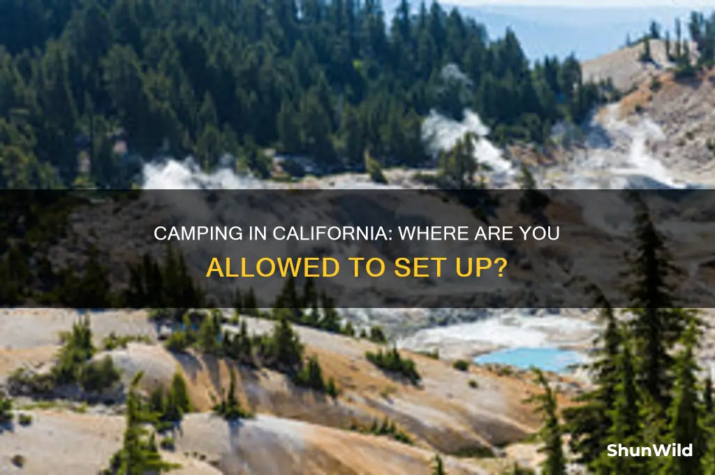 can i camp anywhere in california