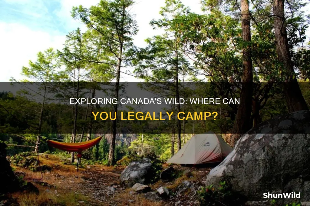 can i camp anywhere in canada